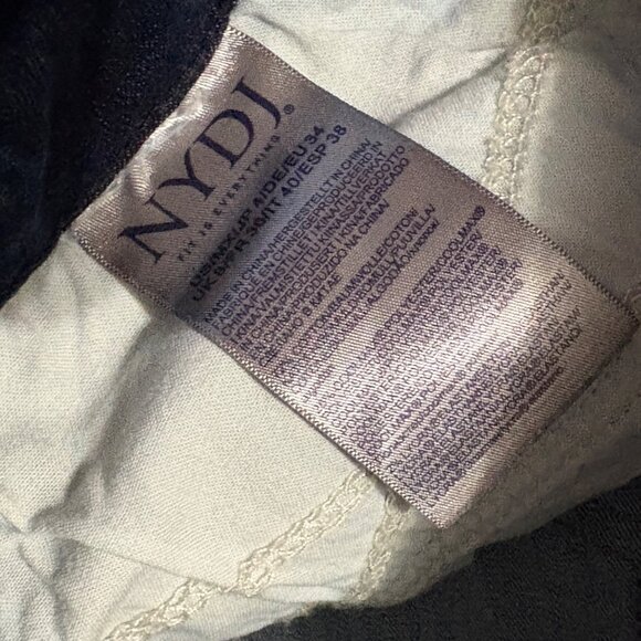 EXCELLENT NYDJ Margot Girlfriend Jeans Rapture Relaxed Slim Fit Dark Denim SZ 4 - Picture 9 of 13